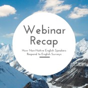 webinar recap: how ESL speakers respond to surveys