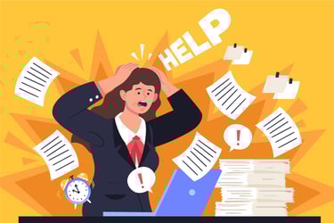 overwhelmed with paper